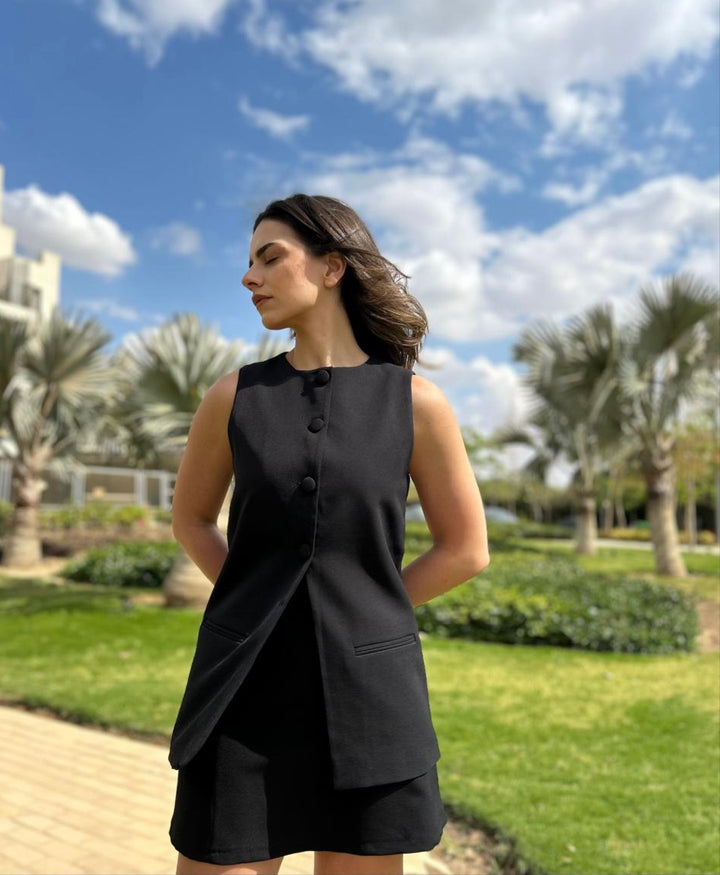 طقم سترة أورا السوداء